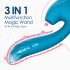 Vibeconnect - azul, vibrador à prova d'água para Ponto G e clítoris