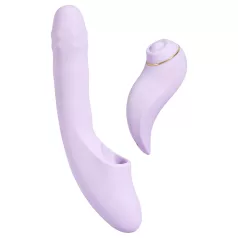   Svakom DuoGlow - vibrador ponto G e clitóris recarregável lilás