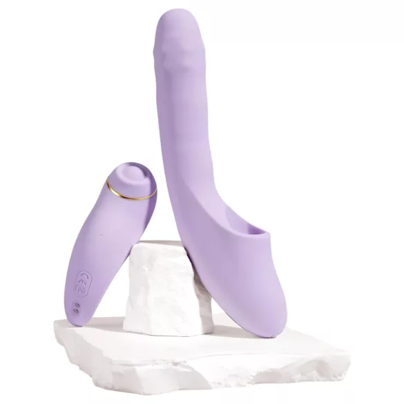 Svakom DuoGlow - Vibrador estimulador de ponto G e clitóris controlado por app (roxo)