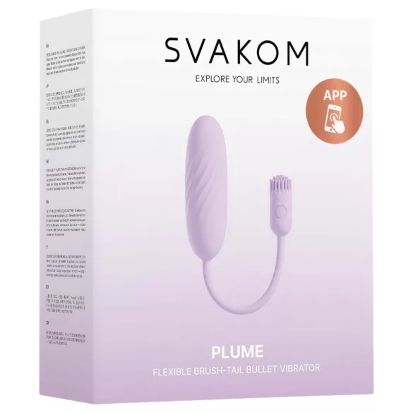 Svakom Plume - vibrador 2 em 1 em forma de ovo (roxo)