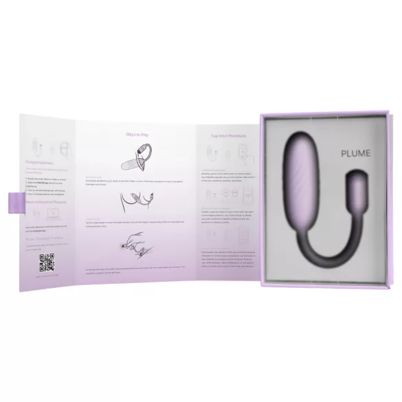 Svakom Plume - vibrador 2 em 1 em forma de ovo (roxo)