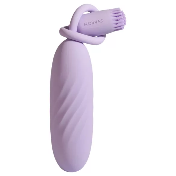 Svakom Plume - vibrador 2 em 1 em forma de ovo (roxo)