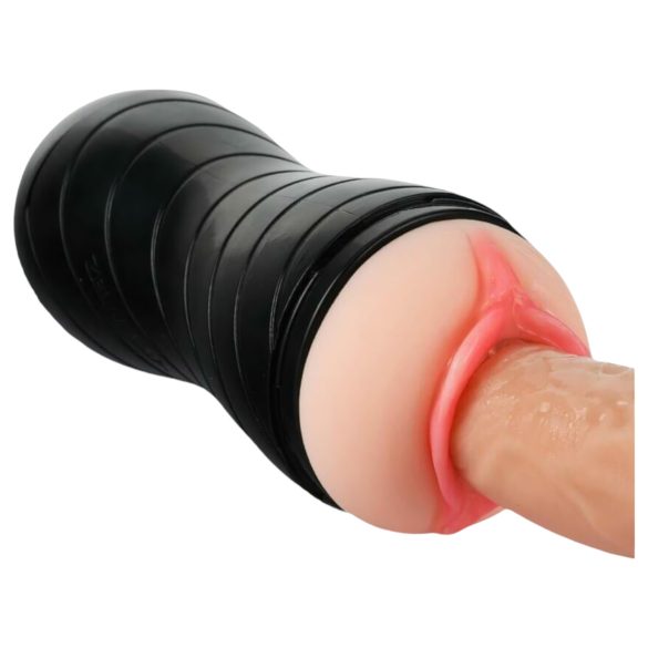 Vibeconnect - Boca e vagina realista masturbador (natural-preto)