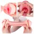 Vibeconnect - Boca e vagina realista masturbador (natural-preto)