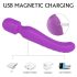 Massajador Vibrador Iris com Aquecimento, 2 Motores (Roxo)