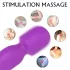 Sex HD Iris - vibrador massageador aquecedor 2 motores - silicone roxo