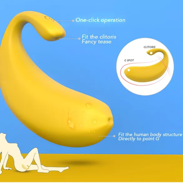 Sex HD - Ovo vibratório controlado por app (amarelo)