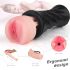 Sex HD Marcus - Vulva realista em estojo (preto-natural)