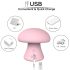 Magic Mushroom - massageador facial recarregável (rosa)