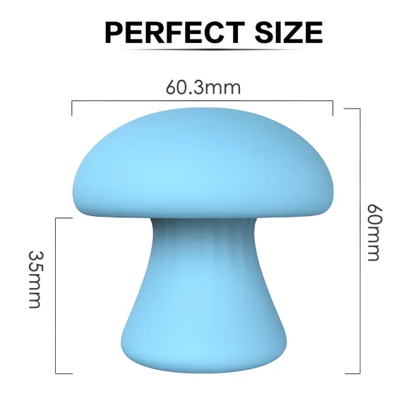 Magic Mushroom - massageador facial elétrico (azul)