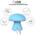 Magic Mushroom - massageador facial recarregável (azul)