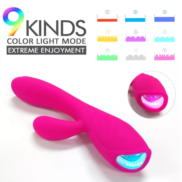 Sex HD Muses - vibrador recarregável aquecível à prova d'água - rosa