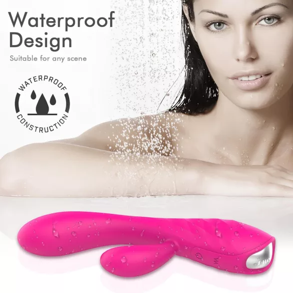 Sex HD Muses - vibrador recarregável aquecível à prova d'água - rosa