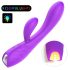 Vibrador aquecido recarregável à prova d'água (roxo)