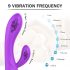 Vibrador aquecido recarregável à prova d'água (roxo)