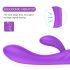 Vibrador aquecido recarregável à prova d'água (roxo)