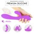 Vibrador aquecido recarregável à prova d'água (roxo)