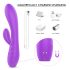 Vibrador aquecido recarregável à prova d'água (roxo)