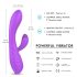 Vibrador aquecido recarregável à prova d'água (roxo)