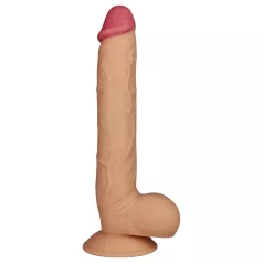   Lovetoy King-Sized - dildo realista com ventosa - 25cm cor natural
