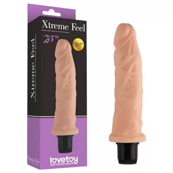 Lovetoy Real Feel - vibrador realístico - 19cm - cor pele