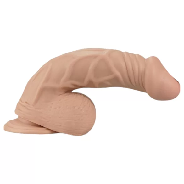 Lovetoy Real Extreme - dildo com ventosa - 23 cm (cor natural)