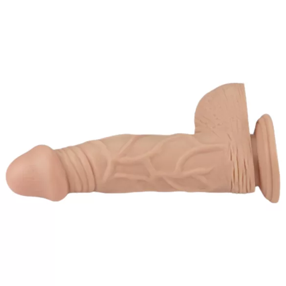 Lovetoy Real Extreme - dildo com ventosa - 23 cm (cor natural)