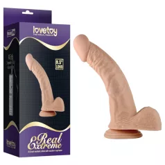   Lovetoy Real Extreme - dildo ponto G - realístico 21cm - cor natural