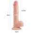 Dildo Lovetoy Nature Cock com ventosa - 21cm (natural)