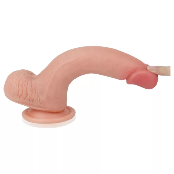 Lovetoy Nature Cock - dildo realista duplo camada - 20cm cor natural