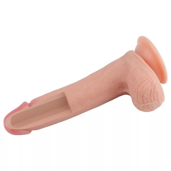 Lovetoy Nature Cock - dildo realista duplo camada - 20cm cor natural