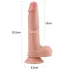 Lovetoy Nature Cock - dildo realista duplo camada - 20cm cor natural