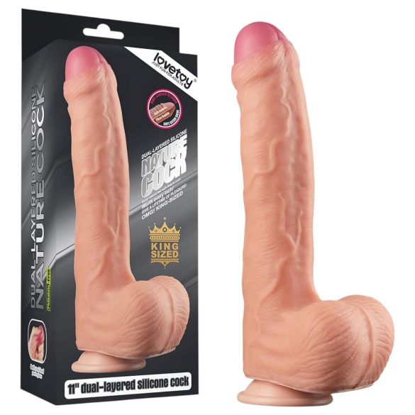 Lovetoy Nature Cock - Dildo Realista Duplo - 28cm (Natural)