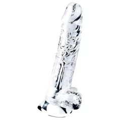   Lovetoy Flawless Clear - dildo com ventosa - 19 cm (transparente)