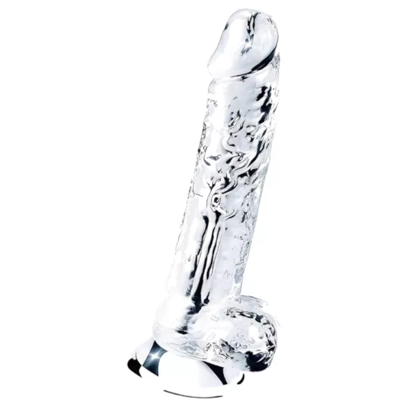 Lovetoy Flawless Clear - dildo com ventosa - 19 cm (transparente)