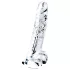 Lovetoy Flawless Clear - dildo com ventosa - 19 cm (transparente)