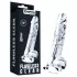 Lovetoy Flawless Clear - dildo com ventosa - 19 cm (transparente)