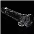 Lovetoy Flawless Clear - dildo com ventosa - 19 cm (transparente)