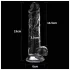 Lovetoy Flawless Clear - dildo com ventosa - 19 cm (transparente)