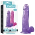 Lovetoy - dildo com ventosa - 20cm - roxo