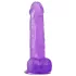 Lovetoy - dildo com ventosa - 20cm - roxo
