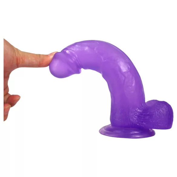 Lovetoy - dildo com ventosa - 20cm - roxo