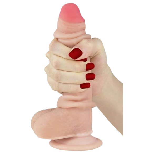Dildo Lovetoy Dupla Camada - 18cm (Natural)