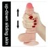 Dildo Lovetoy Dupla Camada - 18cm (Natural)