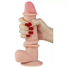   Lovetoy Sliding-Skin - dildo realista dupla camada - 21cm - cor natural