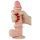 Lovetoy Pele Macia - Dildo Dupla Camada 21cm (Natural)