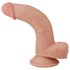 Lovetoy Pele Macia - Dildo Dupla Camada 21cm (Natural)