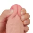 Lovetoy Sliding-Skin - dildo realista duplo revestimento - 23cm cor natural