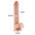 Dildo Lovetoy Pele Deslizante, 23cm, Natural