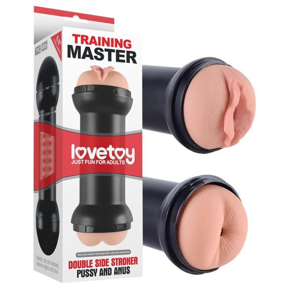Lovetoy - masturbador vaginal e anal (cor natural)
